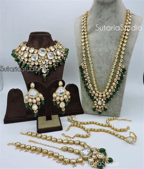 Jodha Akbar Inspired Full Bridal Set Kundan Bridal Jewellery Etsy