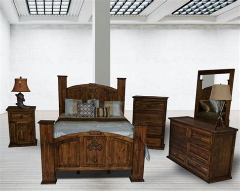 A suite of furniture for the bedroom (bedroom set (group) (bedroom set) an entire collection, entirely matching, that can include any or all of these items: SOLID WOOD RUSTIC MANSION ANTIQUE TEXAS STAR BEDROOM SET ...