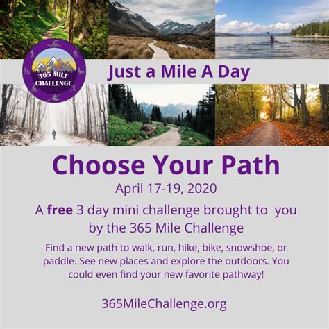 Mini Challenges 365 Mile Challenge