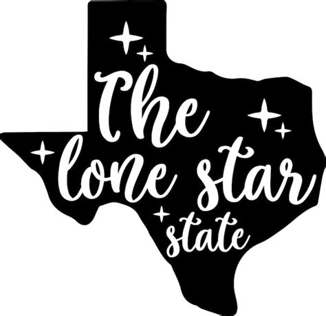 Premium Vector The Lone Star State Texas Map Vector Art Illustration