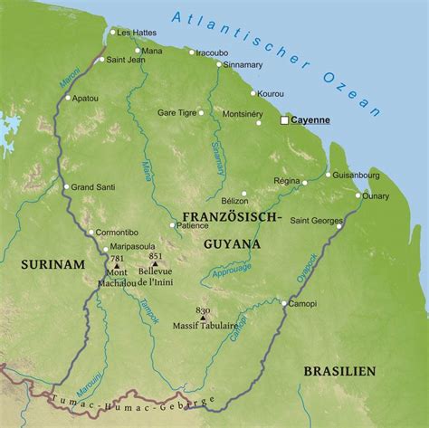 Karte Von Franz Sisch Guayana Freeworldmaps Net