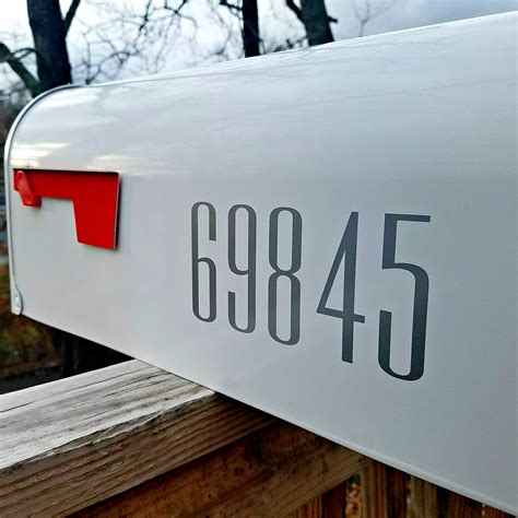Currently i format my address like this Ultra Modern Tall Mailbox Numbers | Newmerals