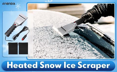 Heated Snow Ice Scraper 12v Electric Auto Windshield Ice