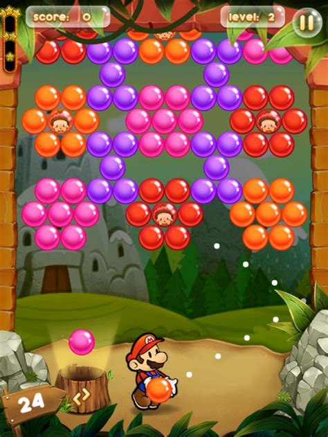 Play Game Mario Bubble Pop Free Online Bubble Games