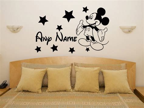 Mickey Mouse Personalised Custom Name Disney Characters Baby Etsy