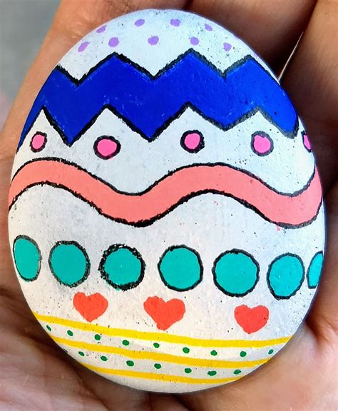 Easter Egg Painted Rock Easter Egg Painting Egg Painting Rock