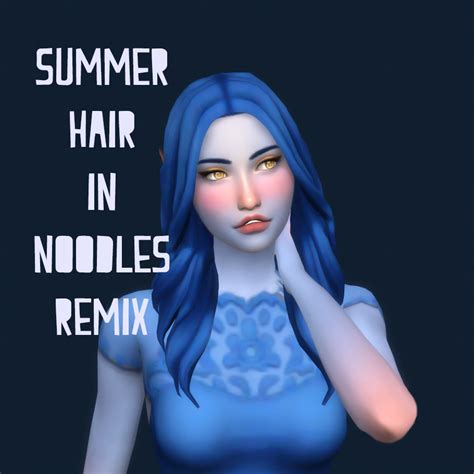 Summer Hair In Noodles Remix Recolors Of Greenllamas Autumn Hair In