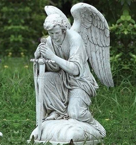Lowest Price Famous Catholic Marble Archangel Gabriel Statue For Church