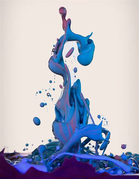 High Speed Photographs Of Ink Mixing With Oil By Alberto Seveso Water