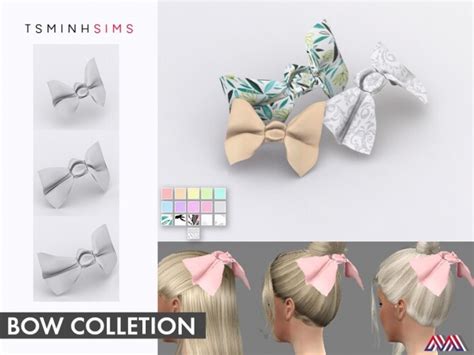 Bow Collection Set By Tsminhsims At Tsr Sims 4 Updates