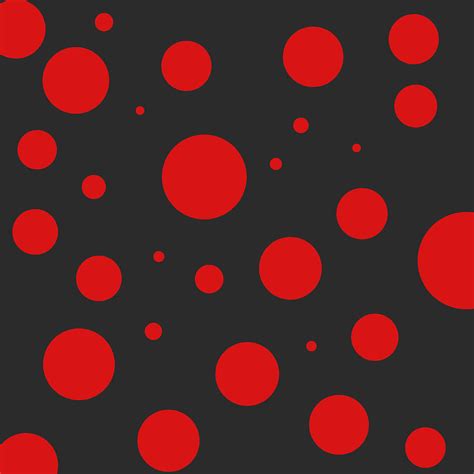 Red Polka Dot Pattern On Black Digital Art By Jason Fink Fine Art America