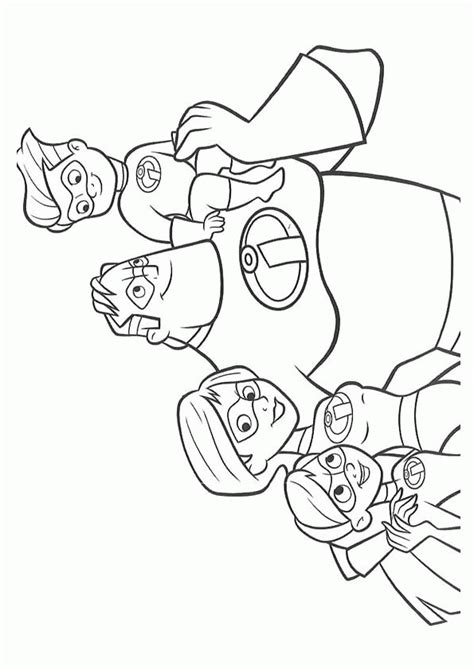 The Incredibles Coloring Pages Violet Coloring Pages