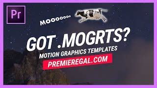 Download adobe premiere pro presets, motion graphics templates to do your titles, intro, slideshow for $9. How to IMPORT and EDIT Motion Graphics Templates in Adobe ...