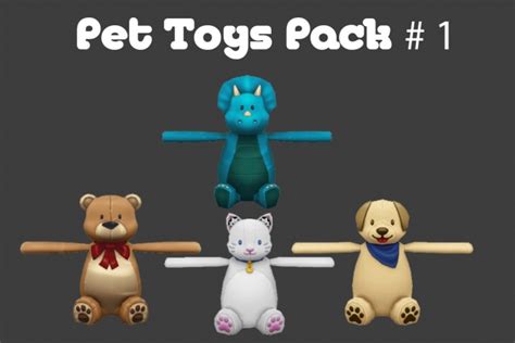 Pet Toys Pack 1 At Msq Sims Sims 4 Updates