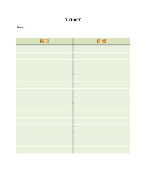 Printable Pros And Cons Template Printable Templates
