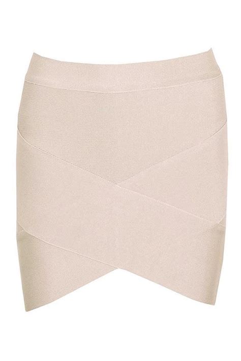 Mini Arched Hem Bandage Skirt Nude Noodz Boutique