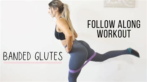 Booty Workout With Band Home Leg Workout 6 Banded Glute Exercises To