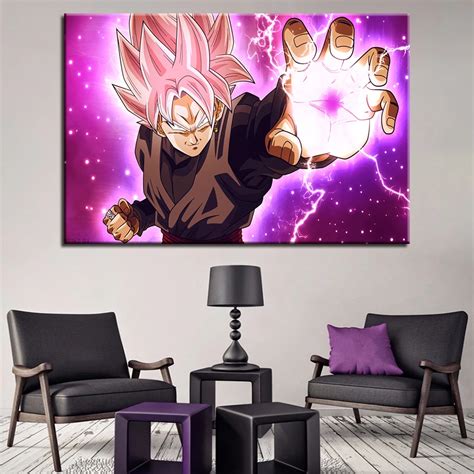 Wall Art Canvas Hd Prints Pictures 1 Piecepcs Goku Black Super Saiyan