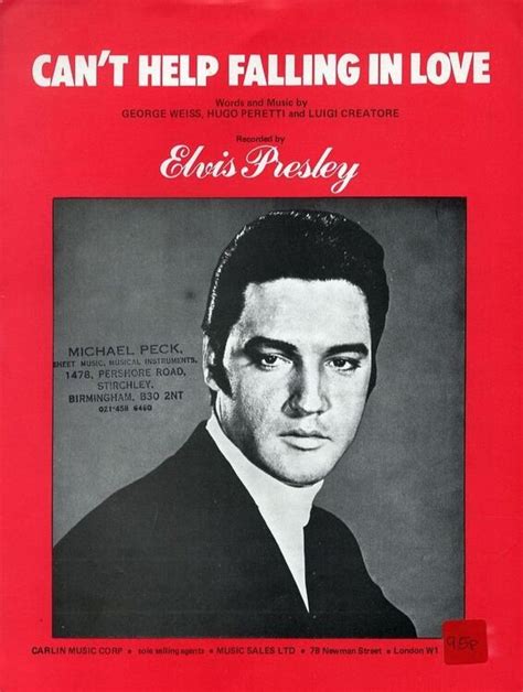 Cant Help Falling In Love Recorded By Elvis Presley Only £900