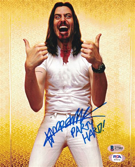 Andrew Wk Signed 8x10 Photo Inscribed Party Hard Beckett Coa Pristine Auction