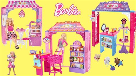 Barbie Life In The Dreamhouse Malibu Shops Dollhouse Toys Unboxing