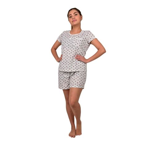 Pijama Intime Lingerie Talla 34 Con Short Hueso Walmart