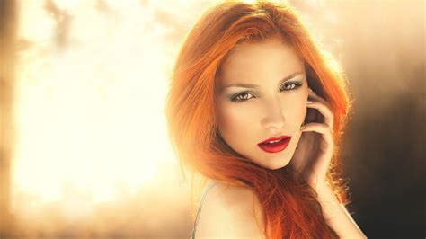 Download Wallpaper For 1920x1080 Resolution Redhead Girl Glamour