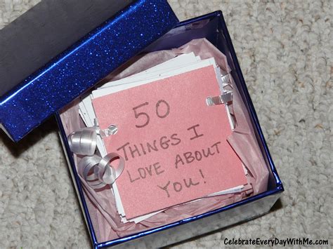 50 Things I Love About You T Celebrate Every Day With Me