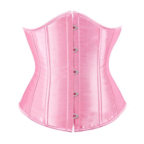 Xzhgs Lingerie Set Plus Size Womens Satin Vintage Underbust Waist Training Corset Bustier Women