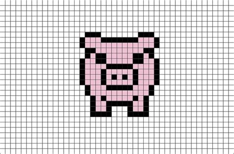 Pig Pixel Art Pixel Art Pattern Easy Pixel Art Pixel Art