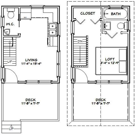 12 X 16 Cabin Floor Plans Floorplansclick