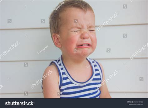 Baby Crying Little Boy Crying Heavily Stock Photo Edit Now 1137276185
