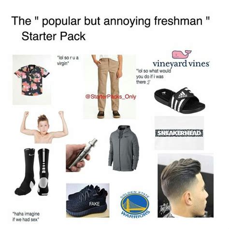 Popular Freshman Starterpack Starterpacks