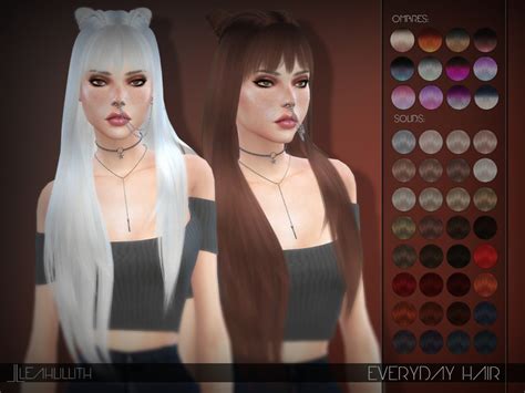 Sims 4 Ccs The Best Leahlillith Everyday Hair