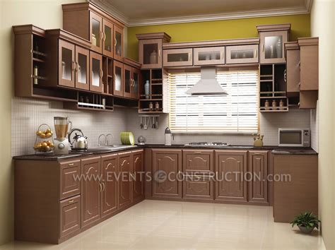 Evens Construction Pvt Ltd: Kerala kitchen interior