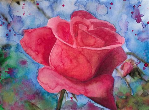 Abstract Red Rose 2 Painting By Susan Powell Fine Art America