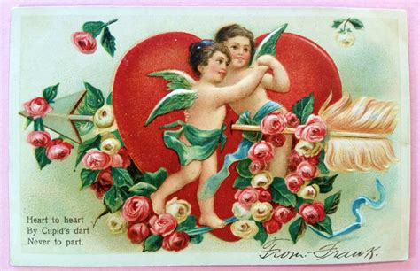 Victorian Valentines Day Postcard Early 1900s Antique Etsy