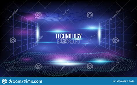 Abstract Technology Background Hi Tech Communication Concept