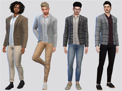 The Sims Resource Elbow Patch Blazer