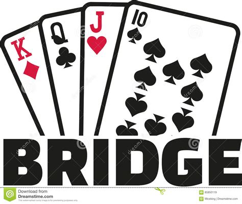 Bridge is played with four people sitting at a card table using a standard deck of 52 cards (no jokers). Bridge cards stock vector. Illustration of title, poker - 85850119