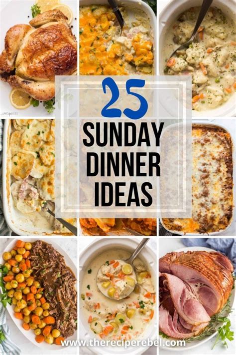 Easy Sunday Dinner Ideas L The Recipe Rebel