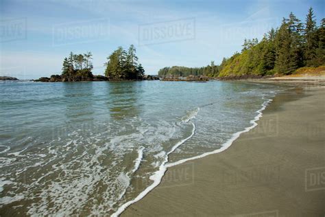 Beautiful Ucluth Beach At Wya Point Near Ucluelet On Vancouver Island