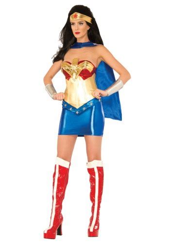 Women S Deluxe Wonder Woman Corset Costume