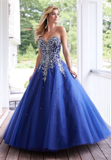 Patterned Sequin Tulle Ball Gown Prom Dress Morilee Vlrengbr