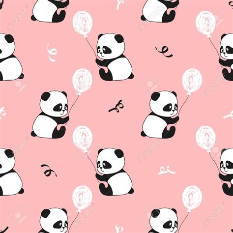 Pink Kawaii Panda Wallpapers Wallpaper Cave