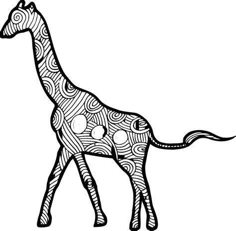 Coloriage Mandala Girafe