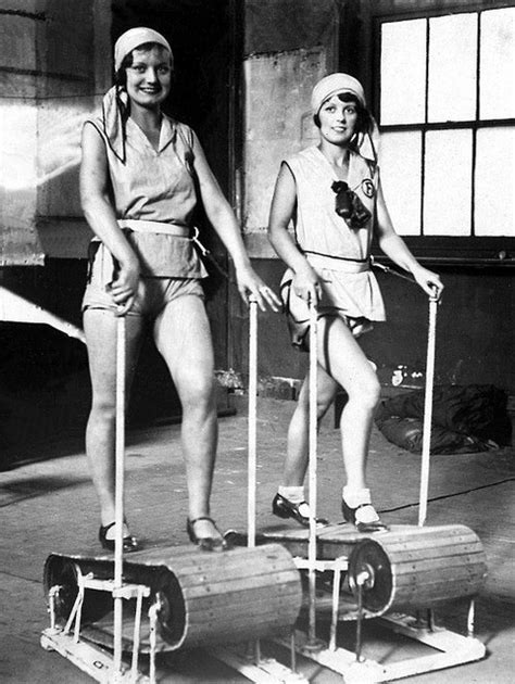 Vintage Photo Old School Treadmill Workouts Look Pretty Fancy Huffpost