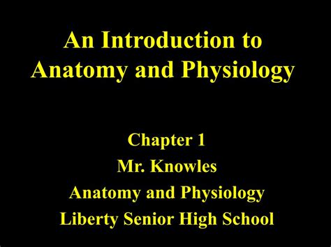 Ppt An Introduction To Anatomy And Physiology Powerpoint Presentation