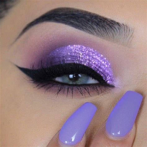 Purple Glitter Eye Makeup Shimmer Eye Makeup Fancy Makeup