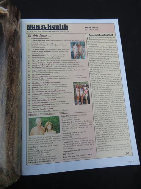 Lot Of Sun Health Nudist Magazines Australia Color Etsy UK